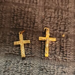 Silver Tone Cross Pendants